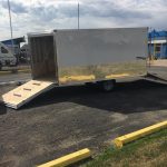 (Photo 2 of 3) 85 x 12 Cargo Express White Snow mobile / ATV Trailer 2020
