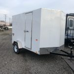6 x 10 Cargo Express EXE (2020) White Ramp Door / Side Door / Jacks / Spare Tire / Spare Tire Mount $2,775